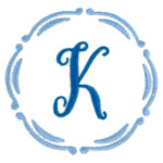 Fancy Circle Scallop Wreath Embroidery Design