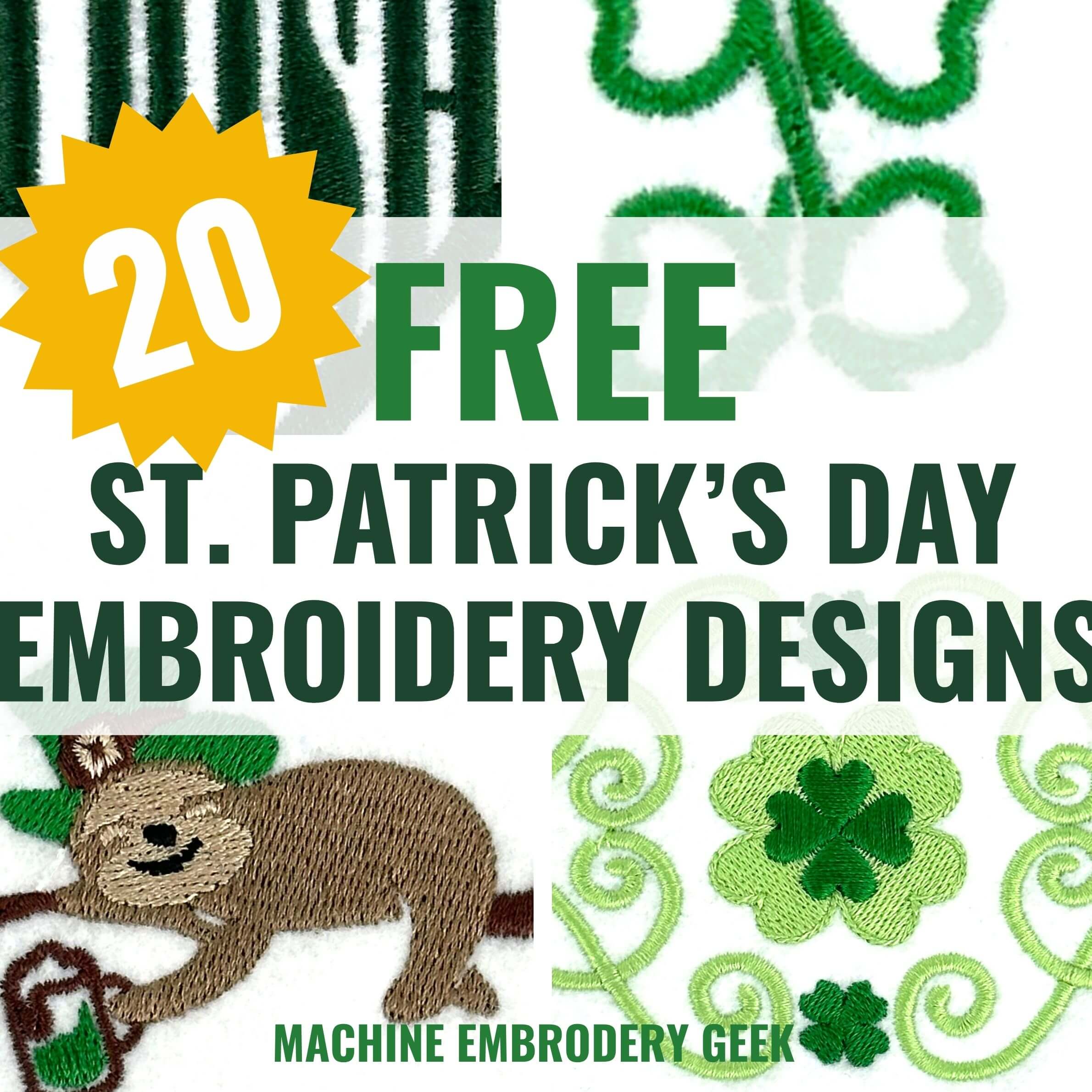 You are currently viewing Free St. Patrick’s Day Embroidery Designs