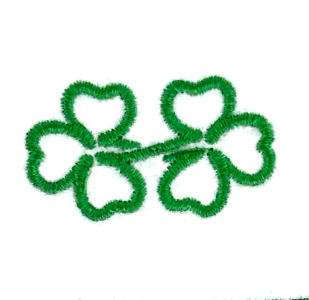 infinity shamrock embroidery design - free
