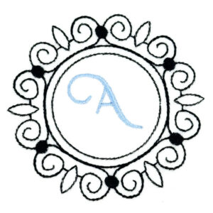 Ornate Light Circle Frame Design