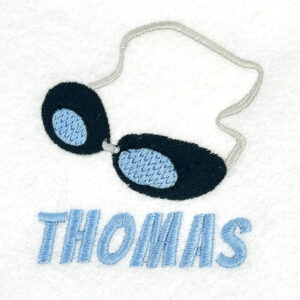 Swim Goggles Embroidery Design