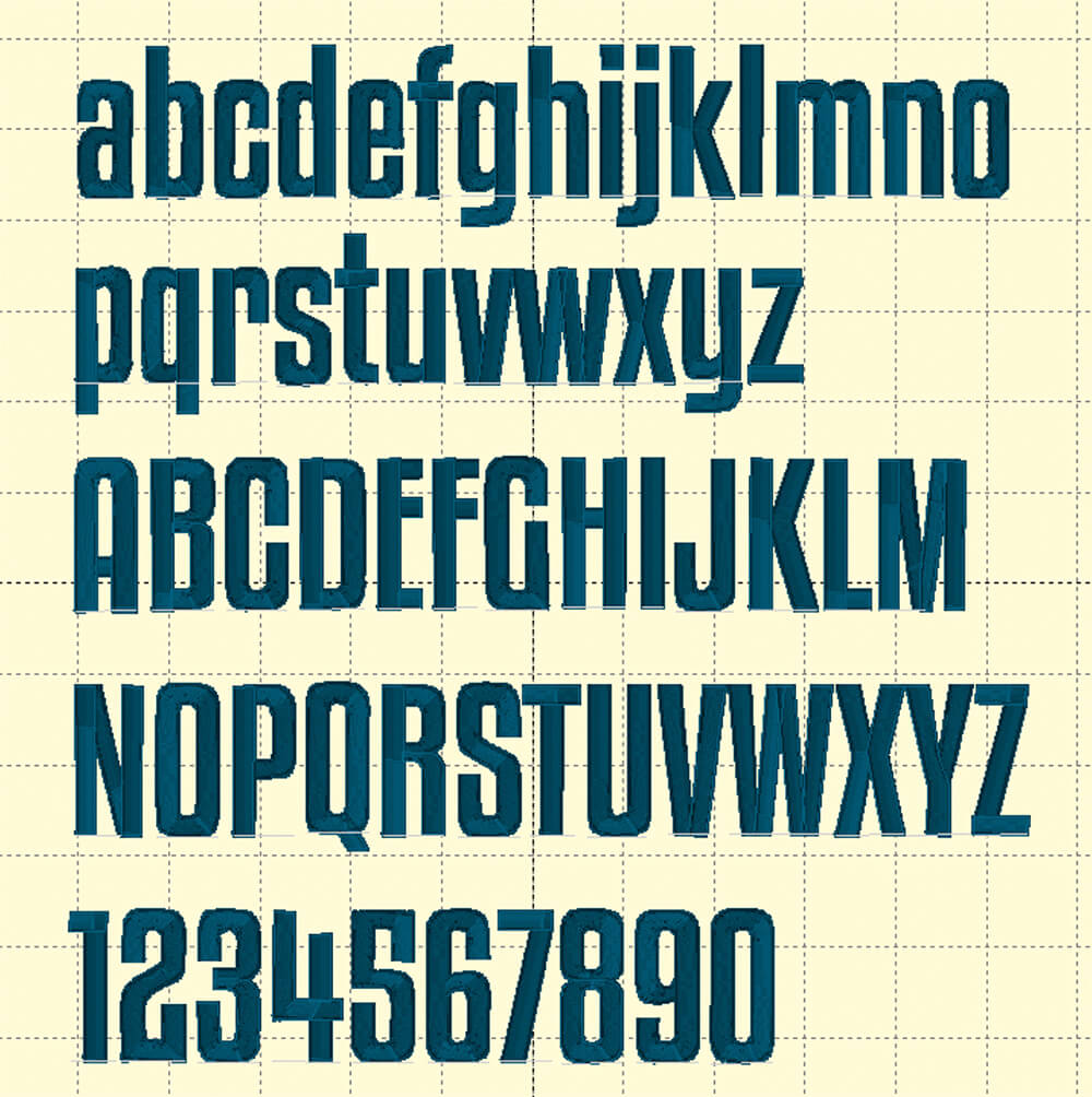 Jim Bob - Machine Embroidery Font