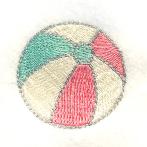 Retro Beach Ball Embroidery Design