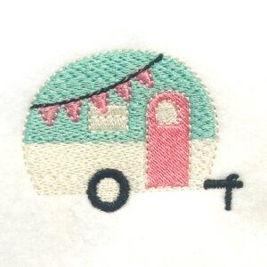 Retro Camper Embroidery Design