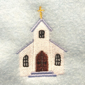 Wedding Chapel Embroidery Design