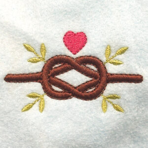Wedding Knot Embroidery Design