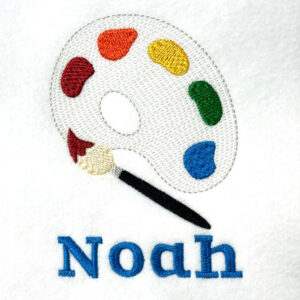 Painters Palette Embroidery Design